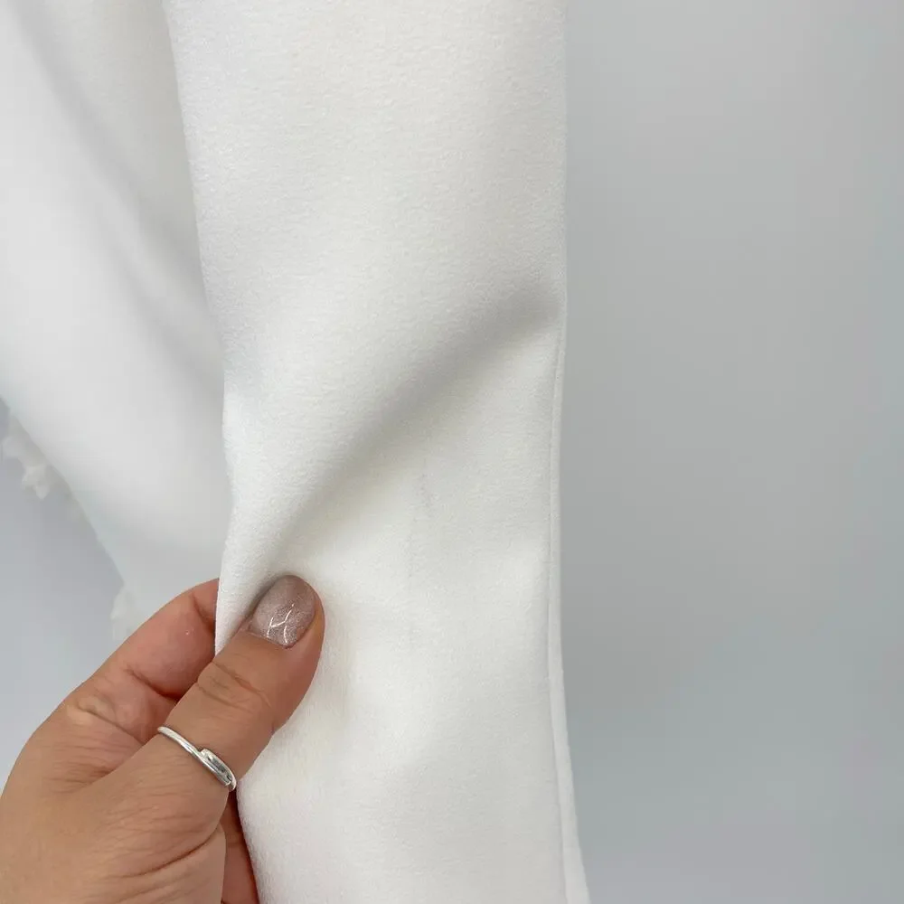 Elegant White Strapless Maxi Dress - Picture 14 of 16